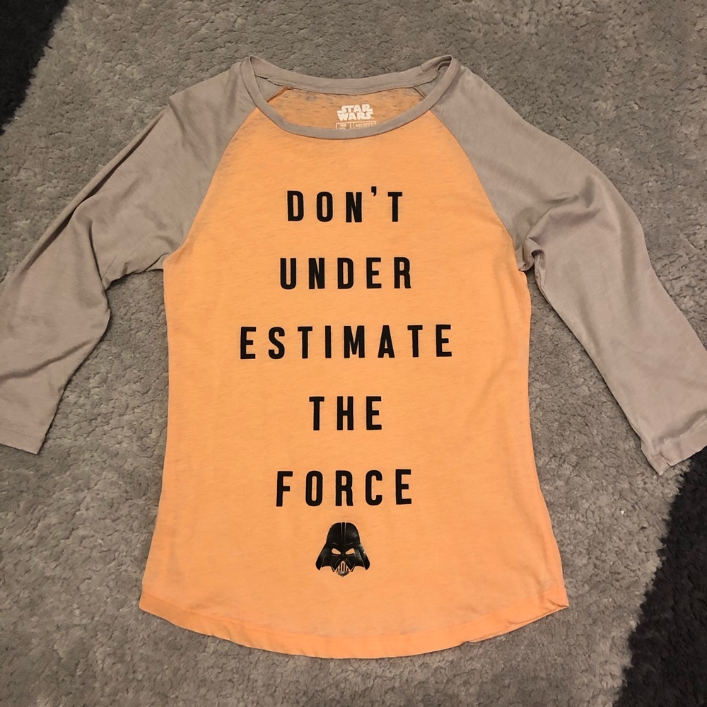 STAR WARS tee with 3/4 length sleeves